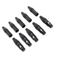 thumbnail image 4 of Conector XLR, Reemplazo Profesional de Alta conductividad de Soldadoura Xlr enchufes 10 piezas para cable dmx parafonos, 4 of 7