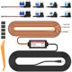 thumbnail image 1 of PRUVEEO Mini USB Smart Acc Hardwire Kit para Dash Cam, permite monitor de modo de estacionamiento, convierte 12V-30V a 5V/3A, protección de bajo voltaje, indicador LED, aplicable a D90-4CH..., 1 of 5