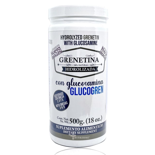 Grenetina Hidrolizada con Glucosamina y Omega 3,6 y 9 500 Grs Pretty Bee. PRETTY BEEÂ PRETTYBEEGRENETINAGLUCOSAMINA