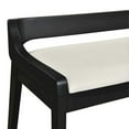 thumbnail image 7 of Boraam Rasmus Wood Dining Bench - Cream/Black, 7 of 7