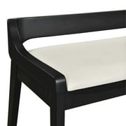 Boraam Rasmus Wood Dining Bench - Cream/Black
