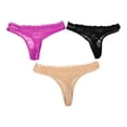 thumbnail image 2 of Tangas Secret Treasure para Dama Encaje Varios Colores 3 Piezas Talla CH, 2 of 4