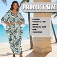 thumbnail image 5 of XYZCANDO Fish Camo Kaftan Dresses for Women Plus Size Bathing Suit Cover up Caftan Maxi Beach Dresses Flowy Swim Cover Up Plus Size Beachwear Vacation Outfits Resort Wear, 5 of 7