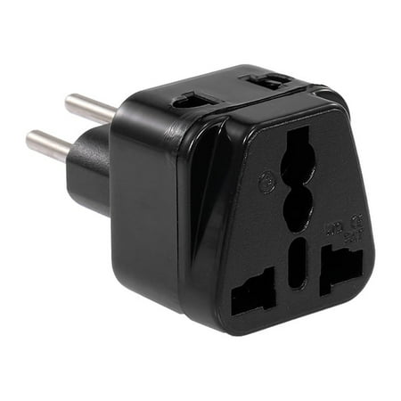 moobody Swiss Embedded Conversion Plug 5-hole Adaptor Plug Swiss Plug to Universal Socket Travel Plug Adapter Black