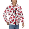 thumbnail image 4 of Zip Up Hoodies for Men - Christmas Hat Long Sleeve Comfrt Men'S Fashion Hoodies & Sweatshirts, Jackets for Men Hoodies Pullover Clothing Clothes with Pouch, 4 of 5