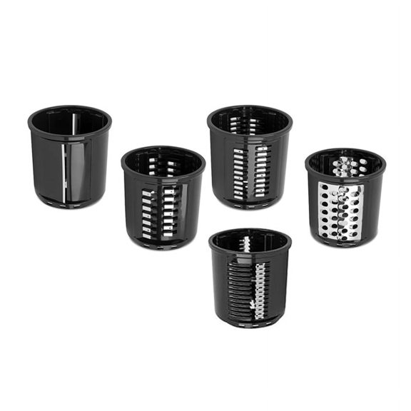 TOP! Stand Mixer Slicer/Chopper Attachment, Food Slicer Cheese Grater Salad Maker Attachment (with 5 Blades)