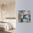 thumbnail image 4 of Yayeee Toggle Light Switch Wall Plate 3-Gang 6.37"x4.48" Decorative Outlet Cover, Colorful Seaside, 4 of 7