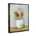 thumbnail image 3 of Stupell Industries Kitchen Utensils Still Life Food & Beverage Painting Black Floater Framed Art Print Wall Art, 3 of 6