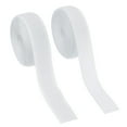 thumbnail image 1 of Cinta de gancho y bucle para coser Uxcell, 2 piezas de tiras de sujetador de nylon no adhesivas de 2 yardas en blanco, 1 of 7