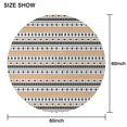thumbnail image 6 of Orange and Black Christmas Pattern Round Tablecloth 60"x60",Wrinkle Wipeable Table Cloth for Kitchen Dining Room Picnic Patio Party, 6 of 6