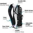 thumbnail image 2 of Water Buffalo Hydration Backpack - Lightweight Hydration Pack with 2L Water Bladder - Water Backpack for Hiking, Running, Biking, and Raves - Road Runner 12L Hydropack Backpack, 2 of 6