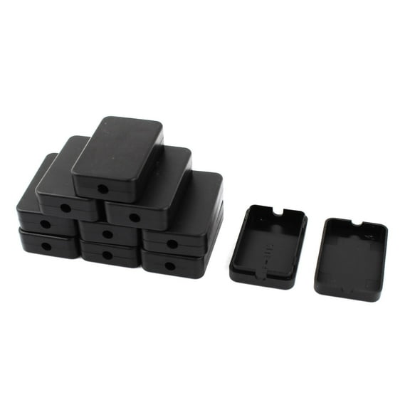 Unique Bargains 10pcs Black Electronic Project Case Junction Box DIY 55mmx35mmx15mm Construction
