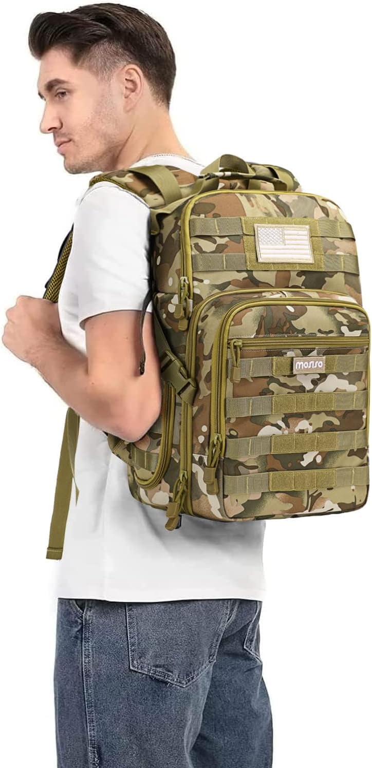 MOSISO Camera Backpack, DSLR/SLR/Mirrorless Photography Tactical Camera Bag Case with Tripod Holder & 15-16 inch Laptop Compartment & USA Flag Compatible with Canon/Nikon/Sony
