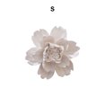 thumbnail image 2 of Matsuzay Flores de cerámica Flor tridimensional Colgante de pared Artesanía Sala de estar Pegatina Tienda Adornos de arte Fondo Decoración del hogar Blanco Pequeña, 2 of 6