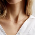 thumbnail image 2 of Dainty Layered Initial Necklaces for Women, 14K Gold Plated Paperclip Chain Necklace Simple Cute Hexagon Letter Pendant Initial Choker Necklace Gold Layered Necklaces for Women Rose Gold, 2 of 7