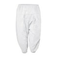 thumbnail image 3 of BKQCNKM Women'S Pants Cargo Pants Tie-Leg Solid Casual Women'S Cropped Cotton Pants Trousers Color And Pants Wide Leg Pants For Women White XL, 3 of 7