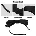 thumbnail image 3 of 1 pieza de diadema con lazo de satén, diadema de moda para mujer, negro, 0,31 pulgadas de ancho, 3 of 7