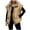 C_ Khaki, variant on Women's Cropped Qulited Puffer Vest Jackets Loose Cap Sleeveless Winter Coats Zip Up Oversized Outerwear Black L