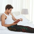 thumbnail image 6 of Picia Gamepad Joystick Game Mens Soft Woven Cotton Elastic Waistband Sleep Pajama Pant Lounge Sleep Pant With Pockets And Drawstring-Medium, 6 of 9