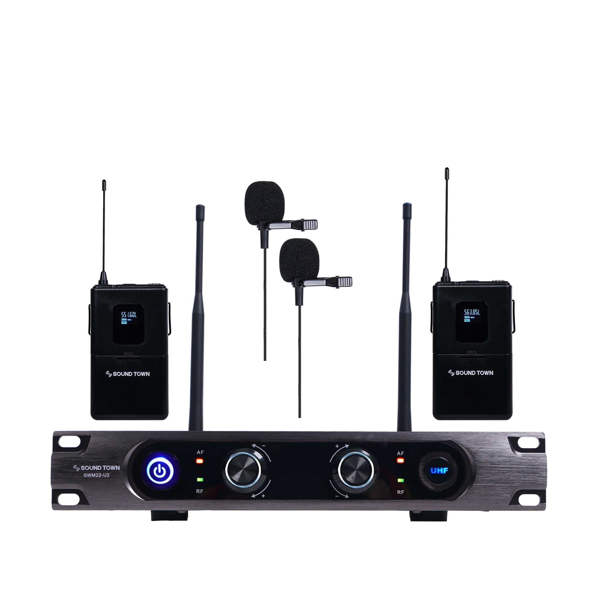 Sound Town Metal 40Channel Rack Mountable UHF Wireless Microphone