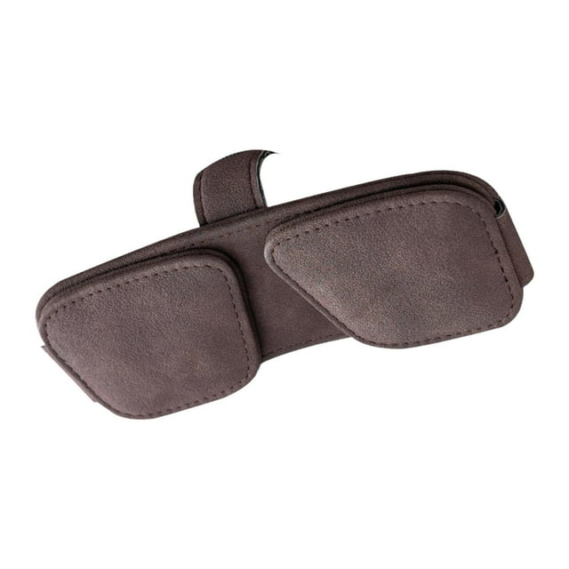 Clip para gafas de sol de coche, clip para colgar gafas, clip para gafas de coche Marrón