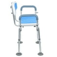 thumbnail image 5 of Fogcroll Shower Chair for Inside Shower Height Adjustable Shower Seat Heavy Duty Bath Chair with Detachable Handrail and Back,Elderly Disabled Shower Stool with 4 Suction Cup Feet Bearing 330 Lbs, 5 of 13