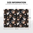 thumbnail image 2 of Honeii Lilies Flowers print Super Absorbent Coffee Bar Mat Hide Stain Coffee Maker Mat for Countertops Coffee Pot Dish Drying Mat for Kitchen Counter, 2 of 7