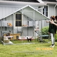 thumbnail image 6 of PawHut Catio Outdoor Cat Enclosure, 95" Extra Large Walk-in Cat House with Waterproof Cover, 2 Resting Boxes, 7 Jumping Platforms, for 5 Kittens, 6 of 10