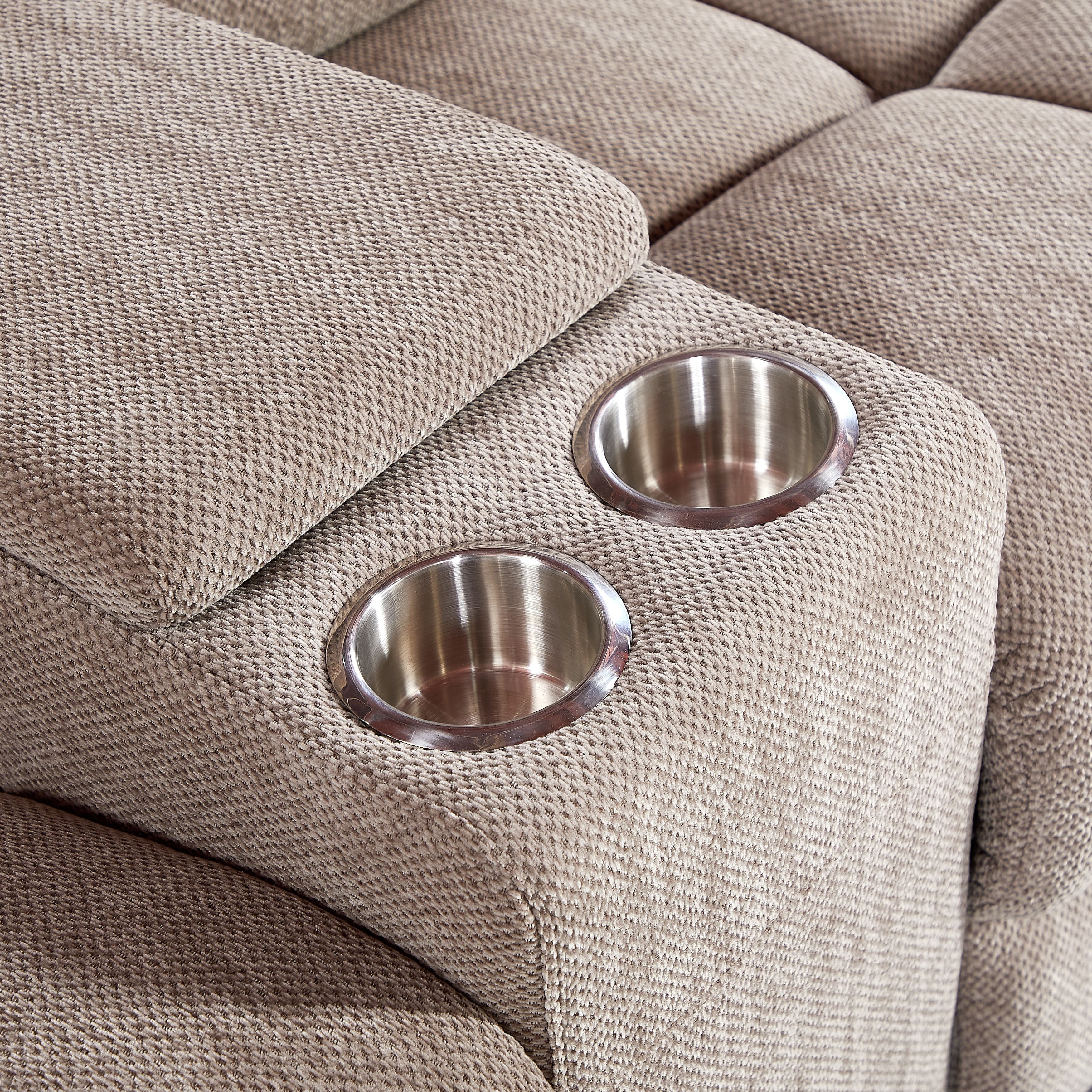 MAYEERTY 2 Seater Power Reclining Sofa with Faux Leather Fabric and Thick Sponge Seat