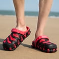 thumbnail image 6 of Men's Garden Clogs Slip-On Sandals Breathable Beach Water Shoes Lightweight Sport Sandal Waterproof Flip Flop Kitchen Hospitcal Beach Yard Pool Shower Slides Summer Mules Walking Slippers Red 45, 6 of 7