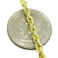 thumbnail image 4 of 14K Yellow Gold 3.5mm Solid Rope Diamond Cut Chain, Link Mens Womens Necklace, Giorgio Bergamo, 4 of 7