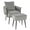 Gray, variant on Giantex Velvet Accent Chairs w/Ottoman, Leisure Single Comfy Sofa Chair for Reading, Beige