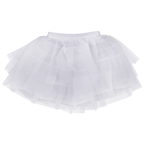 KAKOWELY 1 pieza de enagua sin aros, multicapa, con crinolina y burbujas, para niñas.