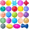 thumbnail image 1 of Bolas sensoriales Ynanimery para niños pequeños, 24 unidades, con colores brillantes, 1 of 7