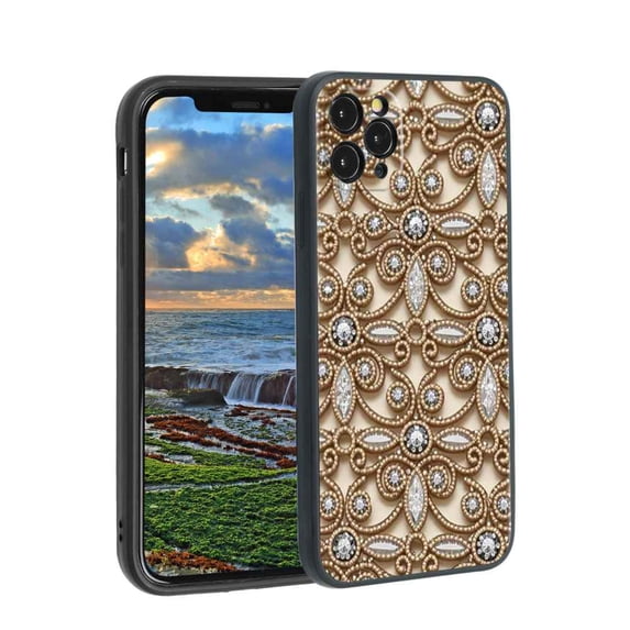 Compatible with iPhone 11 Pro Max Phone Case, Ornamental-Bling-s-Dual-Layer-Premium-Quality-Inner-TPU-layer-7-2 Case Men Women, Flexible Silicone Shockproof Case for iPhone 11 Pro Max