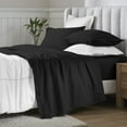thumbnail image 3 of Superior Egyptian Cotton Deep Pocket 650 TC Sheet Set, California King, Black, 3 of 9