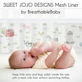 thumbnail image 4 of Sweet Jojo Designs + BreathableBaby Farm Animals Grey and Green Breathable Mesh Crib Liner Pad, 4 of 7