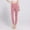 Pink, variant on ZhiZhuang Women's Cotton Solid Basic High Waist Elastic Stretch Jersey Full Length Leggings