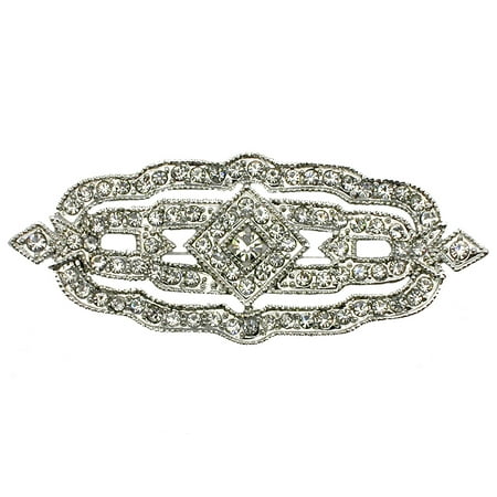 Designer Flowers Brooch - Faship Gorgeous Clear Designer Floral Pin Brooch