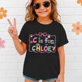 thumbnail image 4 of Curuila Child Toddler Girls T-Shirts Short Sleeve Letter Print Crew Neck Tops For Girls Everyday Wear Fashionable Tee Size 3-4 Years, 4 of 5