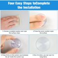 thumbnail image 5 of Pièces Ventouses Double Face, Ventouses Transparentes de 4 cm, Support de Rideau en Plastique PVC Extra Fort pour Miroir de Table en Verre, Miroir de Fenêtre de Salle de Bain, 5 of 5