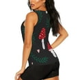 thumbnail image 4 of Picia Amanita Mushroom Pattern Women's Workout Tank Top,Breathable Activewear,Slim Fit Athletic Top,Versatile Workout Moisture-wicking top-XX-Large, 4 of 9
