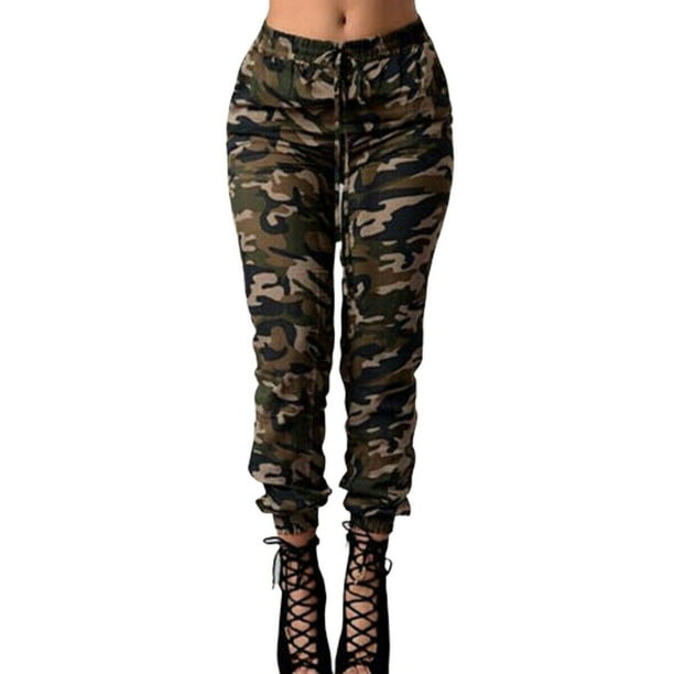 EYIIYE - Womens Camo Trousers Casual Hip-hop Military Army Combat Camouflage Pants - Walmart.com