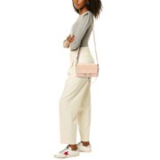 Chloé Logo Leather Shoulder Bag, Brown