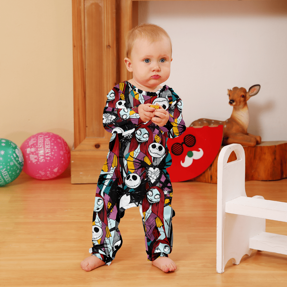 Nightmare Before Christmas Pajamas Jack Skellington Sally Xmas Pajamas Kids 170 Walmart