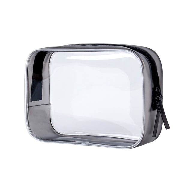 Xihbxyly Bolsa de Viaje Transparente, Organizador de Cosméticos de Gran Capacidad, Estuche de Plástico Resistente para Artículos de Tocador, Acceso Rápido a Control de Seguridad, Uso Versátil, Ideal