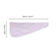 thumbnail image 2 of Unique Bargains 1 Pc Water-absorbent Cartoon Rabbit Ears Hair Towel for Bathroom Purple Coral Fleece, 2 of 3