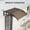 Brown, variant on Acekid Weather-Resistant Polycarbonate Outdoor Awning Canopy with Plastic Steel Bracket, White