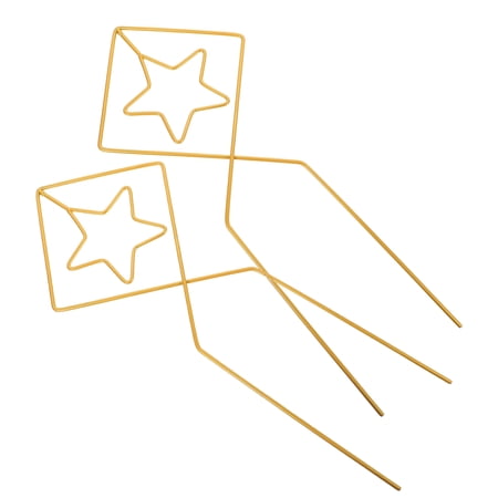 BRIGHTFUFU Expanding Garden Trellis Panel Metal Shape for Climbing Plants 2Pack