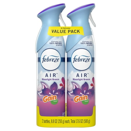 Febreze Air Effects Air Freshener, Gain Moonlight Breeze, 2 Ct, 17.6 Oz